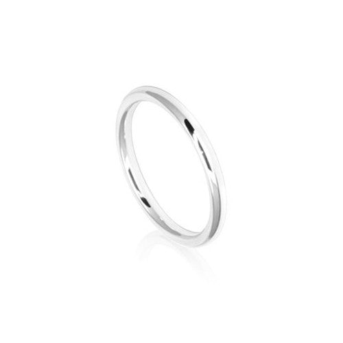 2mm Low Dome Comfort Fit Wedding Ring Band