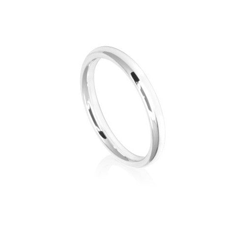 2.5mm Low Dome Comfort Fit Wedding Ring Band