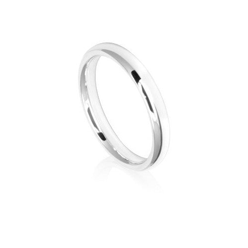 3mm Low Dome Comfort Fit Wedding Ring Band