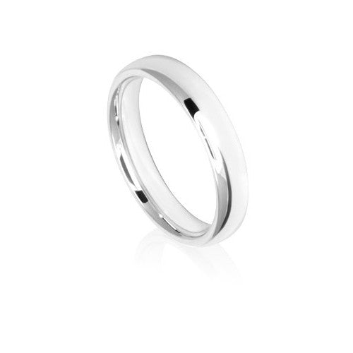 4mm Low Dome Comfort Fit Wedding Ring Band