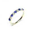 18ct Yellow Gold Sapphire & Diamond Ring
