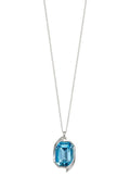 Silver Swarovski Ribbon Pendant
