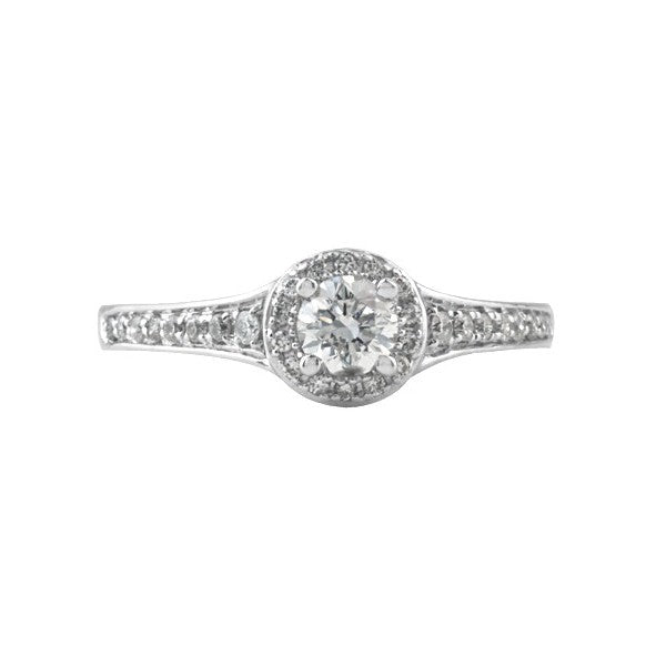 18ct White Gold Diamond Ring - Maple Leaf Diamonds