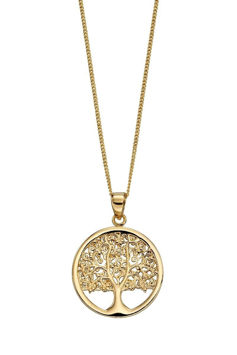 9ct Yellow Gold Tree Of Life Pendant