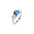 Second Hand Sapphire &amp; Diamond Ring in Platinum