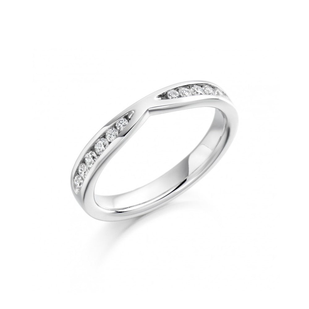 Cut Out Half Eternity Ring, 0.37ct