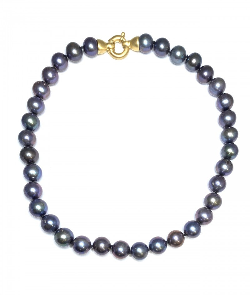 Fresh Water Pearl Necklace - Black