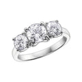 Platinum 3 Stone Diamond Ring