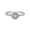 9ct White Gold Diamond Ring