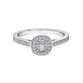 9ct White Gold Diamond Ring