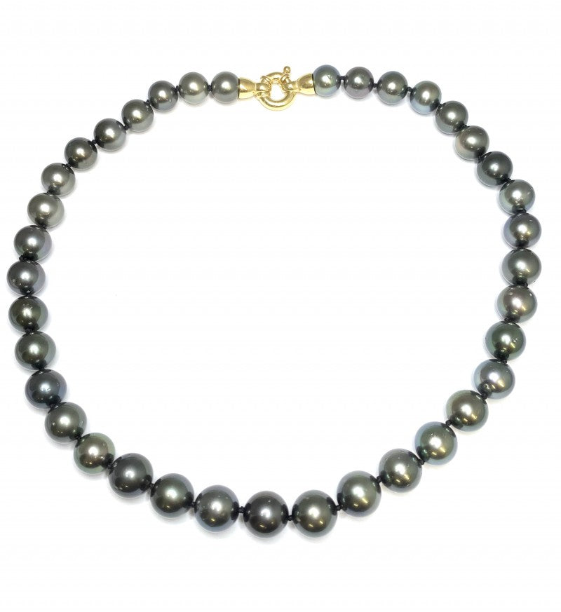 Tahitian South Sea Black Pearls Necklace