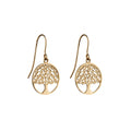 9ct Yellow Gold Tree Of Life Earrings
