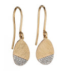 9ct Yellow Gold & Diamond Earrings