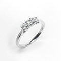18ct White Gold 3 Stone Diamond Ring