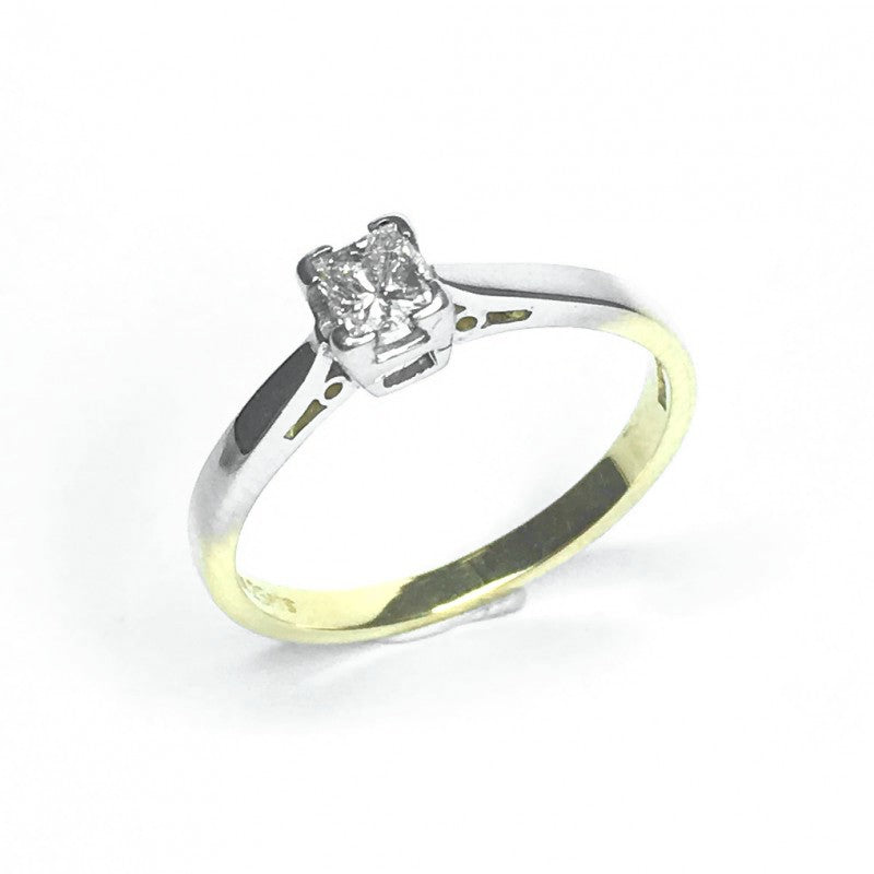 Second Hand 18ct Yellow Gold Diamond Ring, 0.25ct