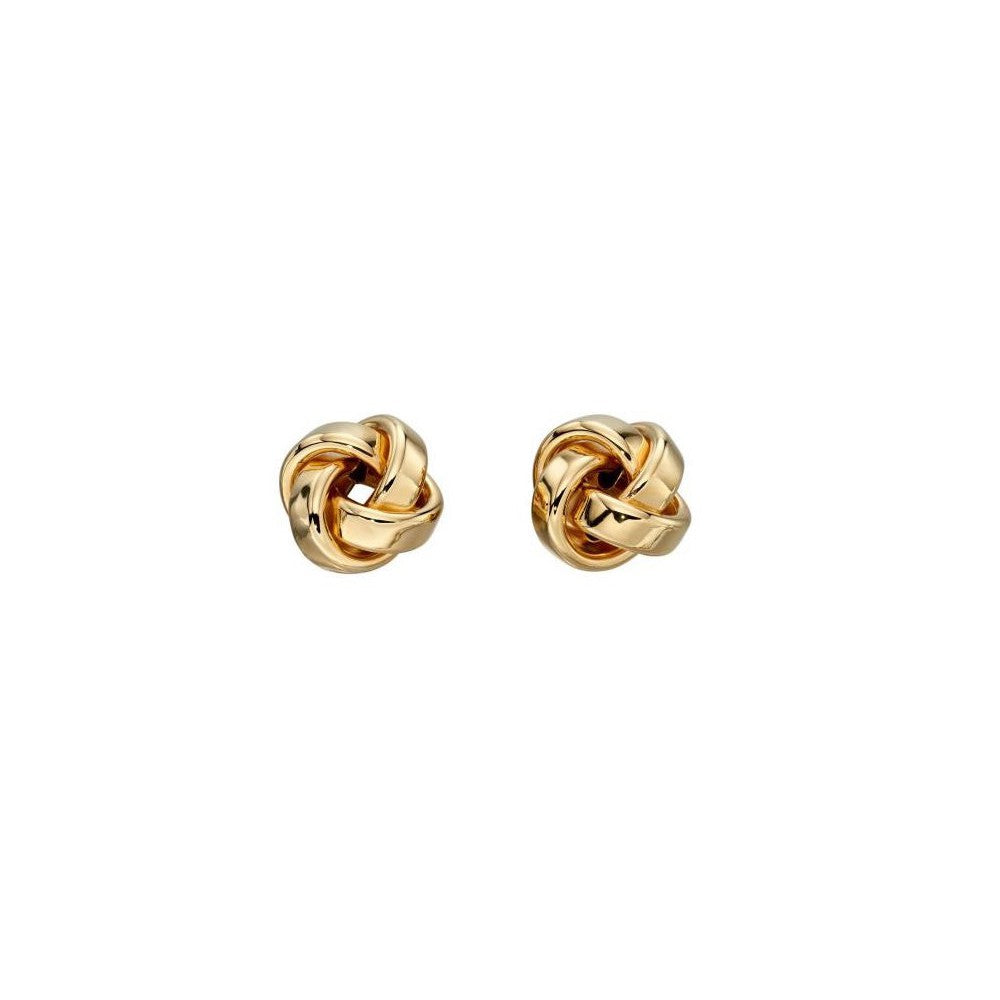 9ct Yellow Gold Knot Stud Earrings