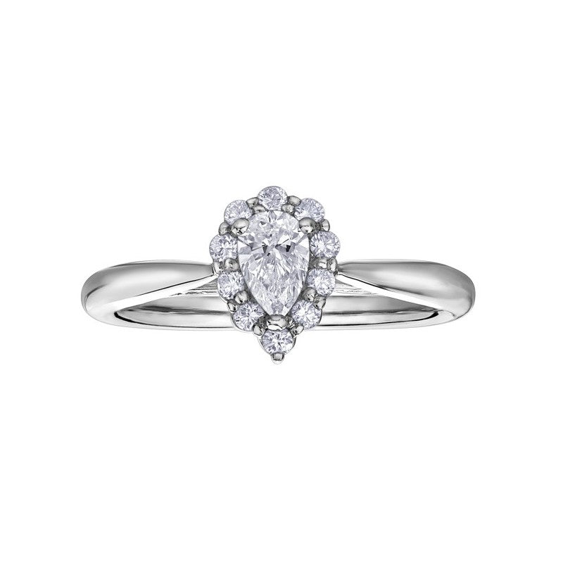 18ct White Gold Diamond Ring – Maple Leaf Diamonds