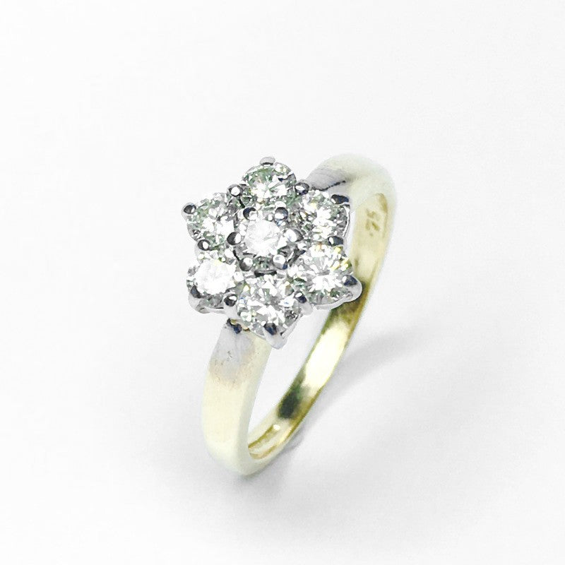 Second Hand 18ct Yellow Gold Diamond Ring, 0.75ct
