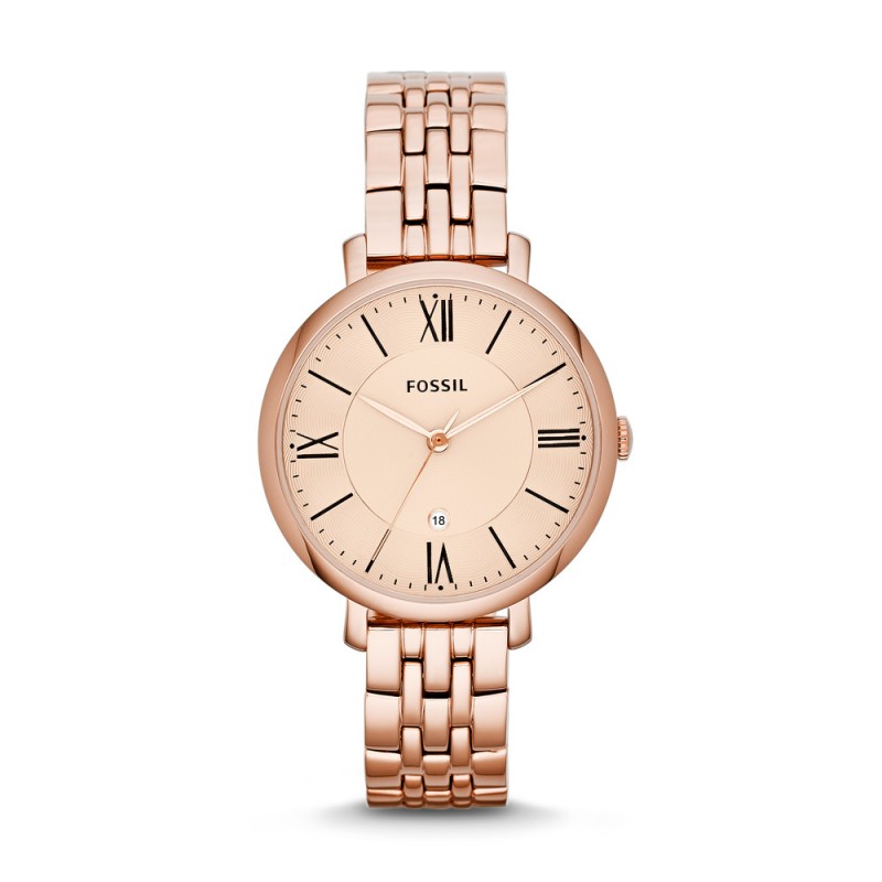 Jacqueline Rose-Tone Stainless Steel Watch - J. A. Woodroffe Jewellers